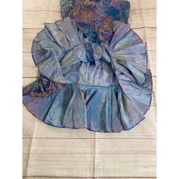 Vintage Knapp Studio Women's Multi Color Sleeveless Mini Dress - 5 - Picture 14 of 15